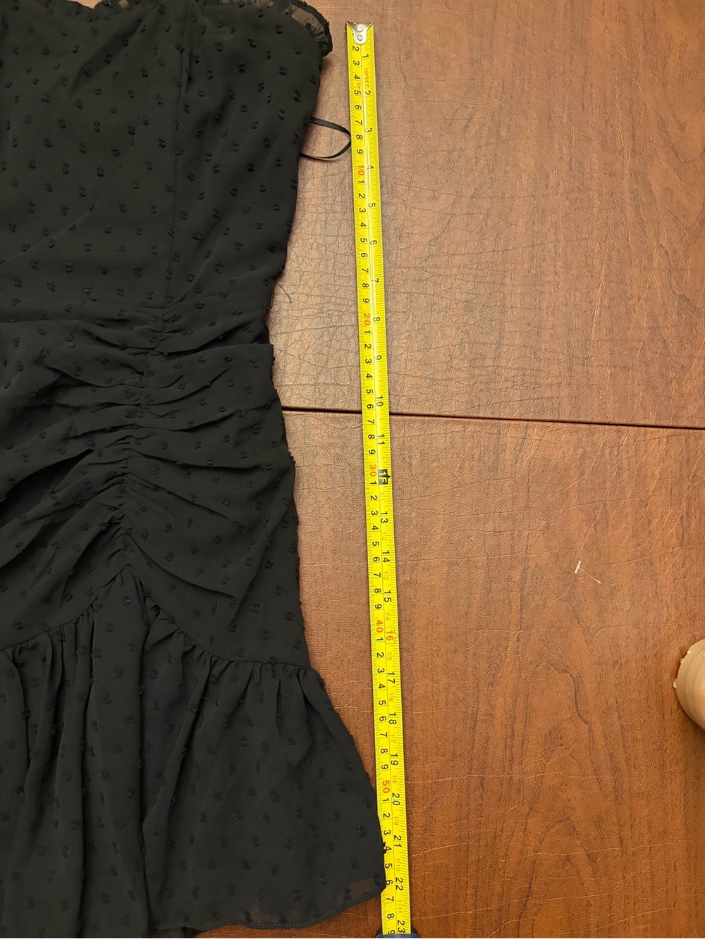 Hello Molly Black Strapless Ruffle Mini Dress - Picture 5 of 6